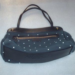 Kate Spade made in Italy black polka dot purse